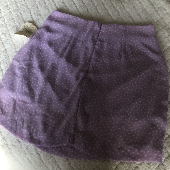 NWT altar’d state polka dot purple mini skirt - Picture 11 of 11